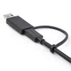StarTech.com 3 pėdų (1 m) USB-C laidas su USB-A adapterio raktu – hibridinis 2-in-1 USB C laidas su USB-A – USB-C į USB-C (10 Gbps / 100 W PD), USB-A į USB-C (5 Gbps) – idealus hibridinei prijungimo stočiai