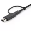 StarTech.com 3 pėdų (1 m) USB-C laidas su USB-A adapterio raktu – hibridinis 2-in-1 USB C laidas su USB-A – USB-C į USB-C (10 Gbps / 100 W PD), USB-A į USB-C (5 Gbps) – idealus hibridinei prijungimo stočiai