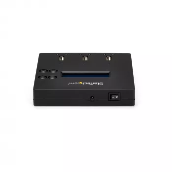 „StarTech.com“ atskiras USB atmintinės kopijuoklis ir trintuvas 1:2, kelių USB atmintinių kopijavimo įrenginys, sistemos, failų ir viso disko kopijavimas 1,5 GB/min greičiu, vienkartinis ir 3 kartų saugus trynimas, LCD ekranas – TAA