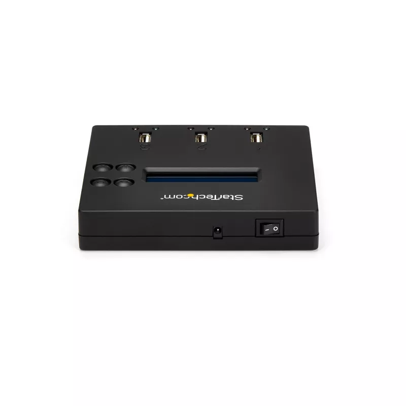 „StarTech.com“ atskiras USB atmintinės kopijuoklis ir trintuvas 1:2, kelių USB atmintinių kopijavimo įrenginys, sistemos, failų ir viso disko kopijavimas 1,5 GB/min greičiu, vienkartinis ir 3 kartų saugus trynimas, LCD ekranas – TAA