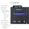 „StarTech.com“ atskiras USB atmintinės kopijuoklis ir trintuvas 1:2, kelių USB atmintinių kopijavimo įrenginys, sistemos, failų ir viso disko kopijavimas 1,5 GB/min greičiu, vienkartinis ir 3 kartų saugus trynimas, LCD ekranas – TAA