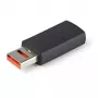 StarTech.com saugaus įkrovimo USB duomenų blokavimo adapteris – USB-A kištukas į USB-A lizdą, tik įkrovimui skirtas adapteris – duomenų neperduodantis įkrovimo / tik maitinimo adapteris telefonui / planšetei – duomenų blokavimo USB apsauginis adapteris