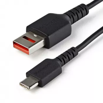 StarTech.com 1 m saugus įkrovimo laidas – USB-A į USB-C duomenų blokavimo tik įkrovimo laidas – be duomenų tik maitinimo įkroviklio laidas telefonui / planšetei – duomenų blokavimo USB apsaugos adapterio laidas