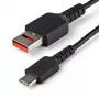 StarTech.com 1 m saugus įkrovimo laidas – USB-A į USB-C duomenų blokavimo tik įkrovimo laidas – be duomenų tik maitinimo įkroviklio laidas telefonui / planšetei – duomenų blokavimo USB apsaugos adapterio laidas