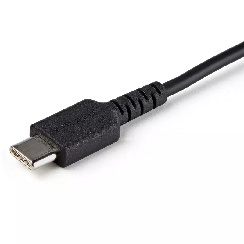 StarTech.com 1 m saugus įkrovimo laidas – USB-A į USB-C duomenų blokavimo tik įkrovimo laidas – be duomenų tik maitinimo įkroviklio laidas telefonui / planšetei – duomenų blokavimo USB apsaugos adapterio laidas