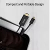 Vaizdo kabelio adapteris Unitek Mini DisplayPort į HDMI 2 m, HDMI 1.4, 4K@30Hz, HDCP 2.0, paauksuoti kontaktai, juodas