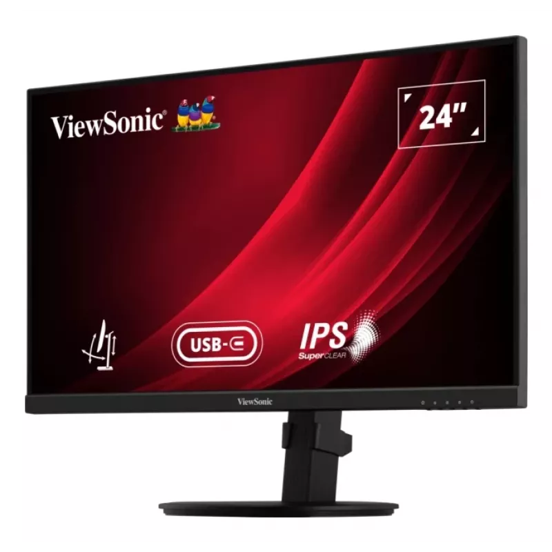 Viewsonic VG Series VG2409-MHDU-2 kompiuterio monitorius 60,5 cm (23,8 col.) 1920 x 1080 pikselių Full HD LED juodas