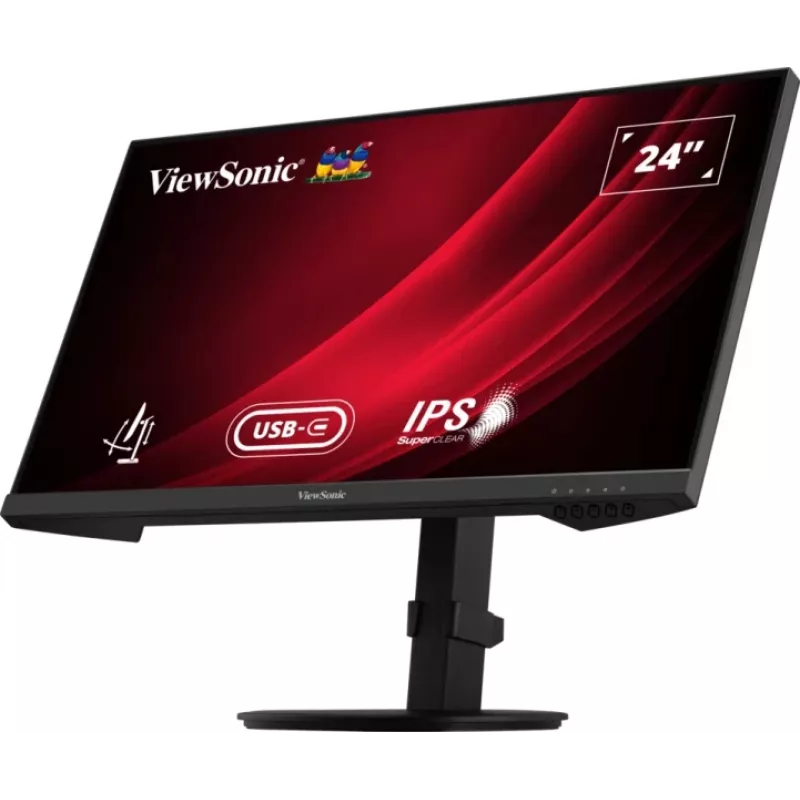 Viewsonic VG Series VG2409-MHDU-2 kompiuterio monitorius 60,5 cm (23,8 col.) 1920 x 1080 pikselių Full HD LED juodas