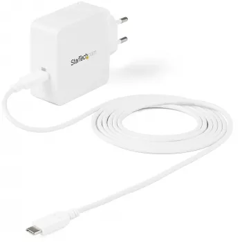 StarTech.com USB-C sieninis įkroviklis - USB-C nešiojamojo kompiuterio įkroviklis 60W PD - 6 pėdų/2 m laidas - Universalus kompaktiškas C tipo maitinimo adapteris - Dell XPS/Lenovo X1 Carbon/HP EliteBook/MacBook - USB IF/CE sertifikuotas
