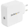 StarTech.com USB-C sieninis įkroviklis - USB-C nešiojamojo kompiuterio įkroviklis 60W PD - 6 pėdų/2 m laidas - Universalus kompaktiškas C tipo maitinimo adapteris - Dell XPS/Lenovo X1 Carbon/HP EliteBook/MacBook - USB IF/CE sertifikuotas