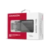 Axagon ACU-QC18 QC 3.0 1× OUTPUT sieninis įkroviklis 18W, patalpų, kintamoji srovė, juodas