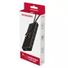 Axagon HUE-F7C 7x USB 3.2 Gen 1 ALU PLONAS hub mikro maitinimo IN 30cm USB-C USB 3.2 Gen 1 (3.1 Gen 1) Type-A 5000 Mbit/s Juoda