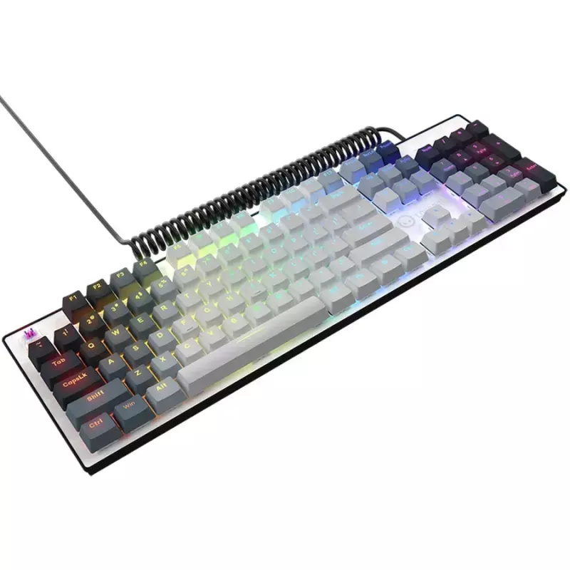 Mechaninė klaviatūra LORGAR Azar 514 balta su RGB foniniu apšvietimu, ENG išdėstymu