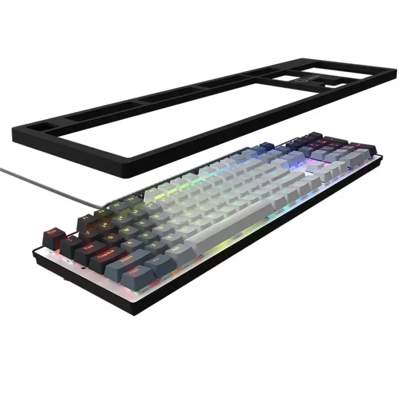 Mechaninė klaviatūra LORGAR Azar 514 balta su RGB foniniu apšvietimu, ENG išdėstymu