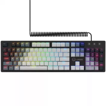 Mechaninė klaviatūra LORGAR Azar 514 balta su RGB foniniu apšvietimu, ENG išdėstymu
