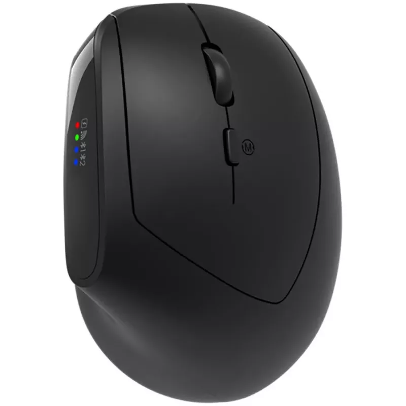 Pelė CANYON MW-25 ergonomiška LED AA dviejų režimų belaidė juoda
