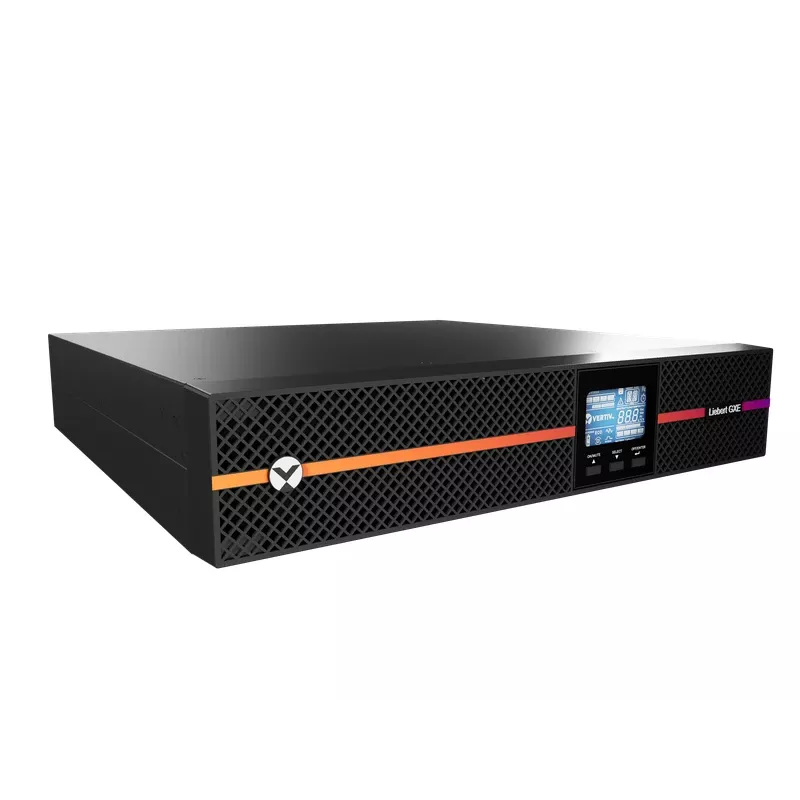 Vertiv Liebert GXE3-1000IRT2UXL nepertraukiamo maitinimo šaltinis (UPS) dvigubo keitimo (online) 1 kVA 900 W 8 kintamosios srovės lizdai