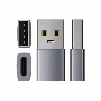 Kabelio lyčių keitiklis Satechi ST-TAUCM USB-A į USB-C pilkas