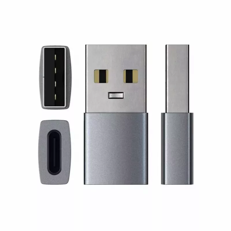Kabelio lyčių keitiklis Satechi ST-TAUCM USB-A į USB-C pilkas
