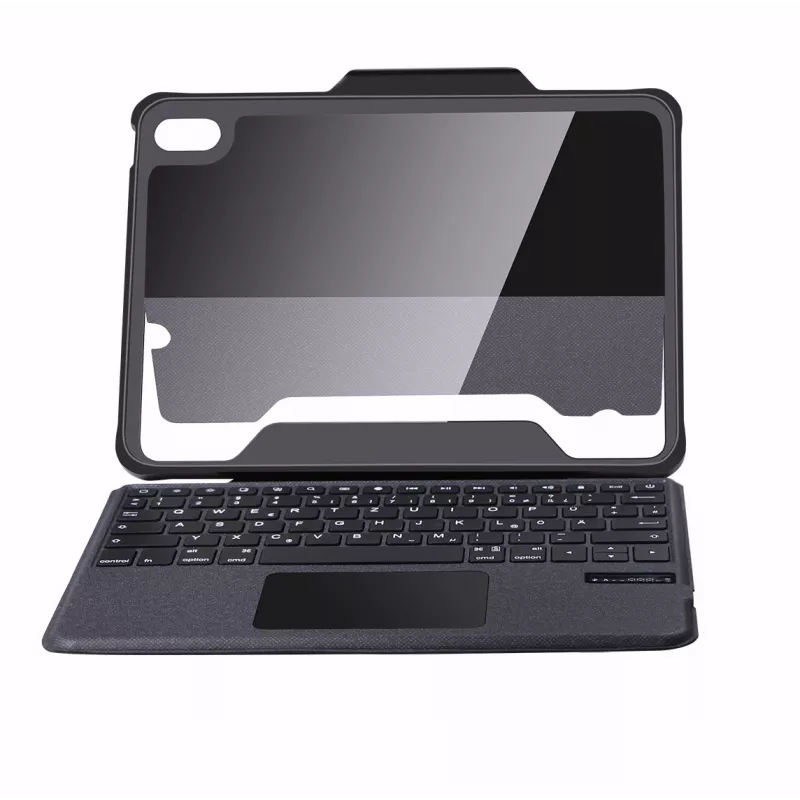 DEQSTER Rugged Touch klaviatūra 10.9″, QWERTZ, vokiečių, jutiklinis kilimėlis, Apple, Apple iPad 10, 9 colių (10-os kartos), 27,7 cm (10,9 colių)