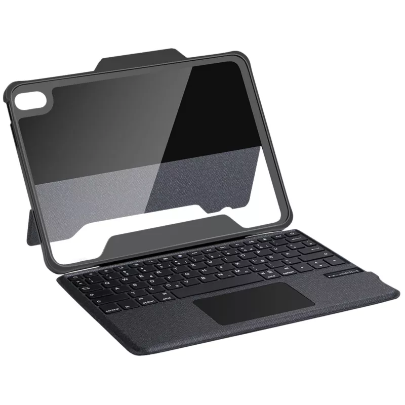 DEQSTER Rugged Touch klaviatūra 10.9″, QWERTZ, vokiečių, jutiklinis kilimėlis, Apple, Apple iPad 10, 9 colių (10-os kartos), 27,7 cm (10,9 colių)