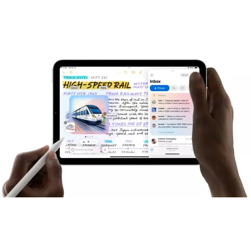 Planšetinis kompiuteris Apple iPad mini Wi‑Fi 128GB Violetinė — 8,3 colio (21,1 cm) LED 2266×1488, A17 Pro, 12MP kameros, Wi‑Fi 6E, 293 g