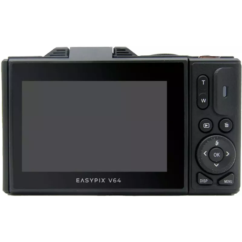 Kompaktiškas skaitmeninis fotoaparatas EASYPIX V64 Flip 20203 — 16 MP, 1080p vaizdo įrašas