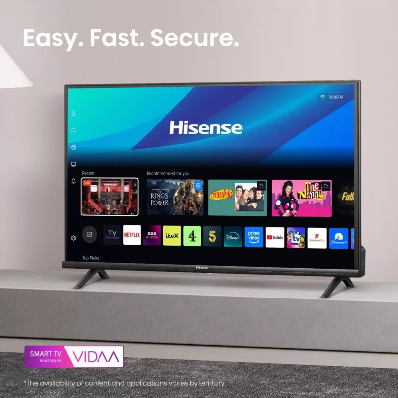 Hisense 40A4Q 101,6 cm (40 colių) Full HD išmanusis televizorius Wi-Fi juodas 200 cd/m²