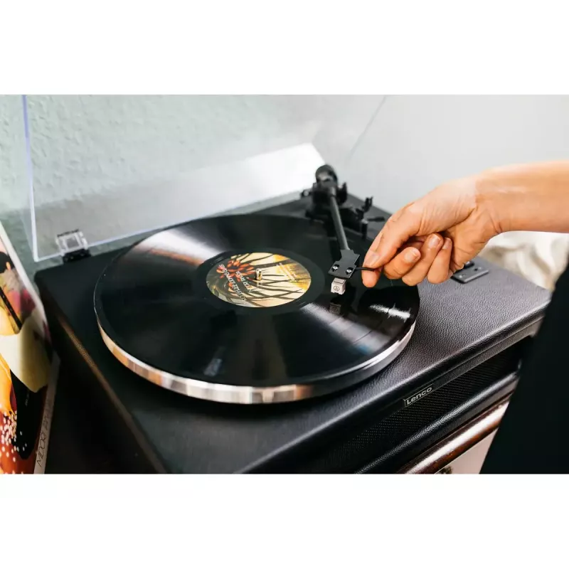 Belt-drive audio turntable Lenco LS-430BK Juoda 40W Bluetooth