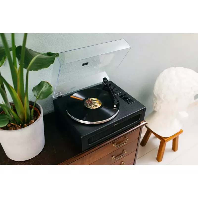 Belt-drive audio turntable Lenco LS-430BK Juoda 40W Bluetooth