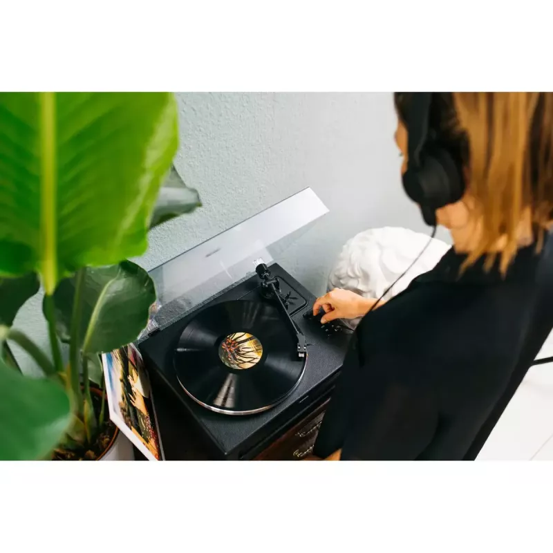 Belt-drive audio turntable Lenco LS-430BK Juoda 40W Bluetooth