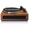 Diržinė garso patefono grotuvas Lenco LS-430BN Ruda Rankinis 3-4 g prispaudimo jėga