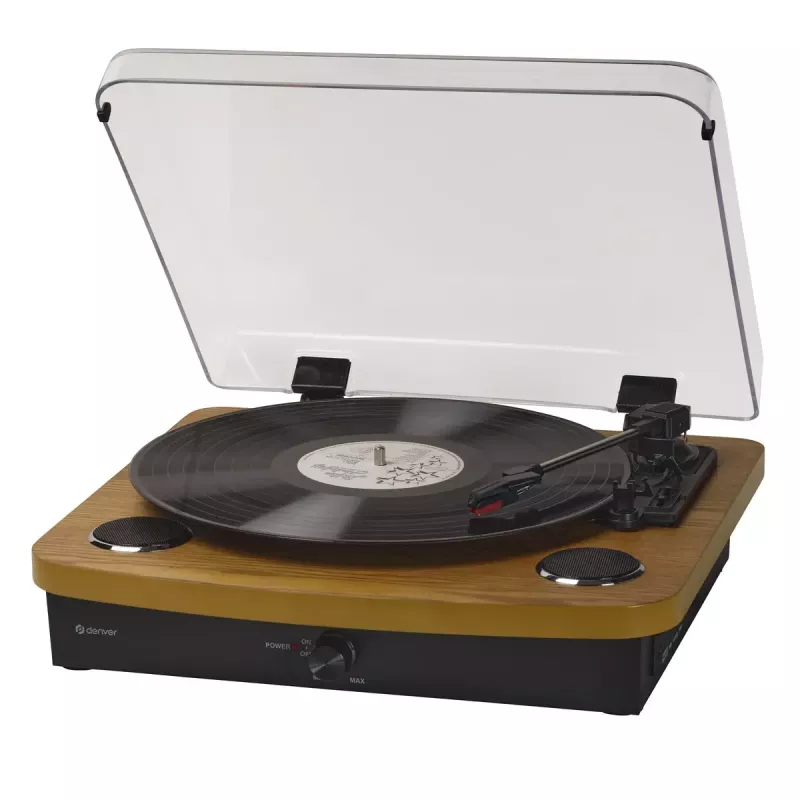 Denver VPL-230LW Juoda Wood Semi Automatic Turntable 2W RMS