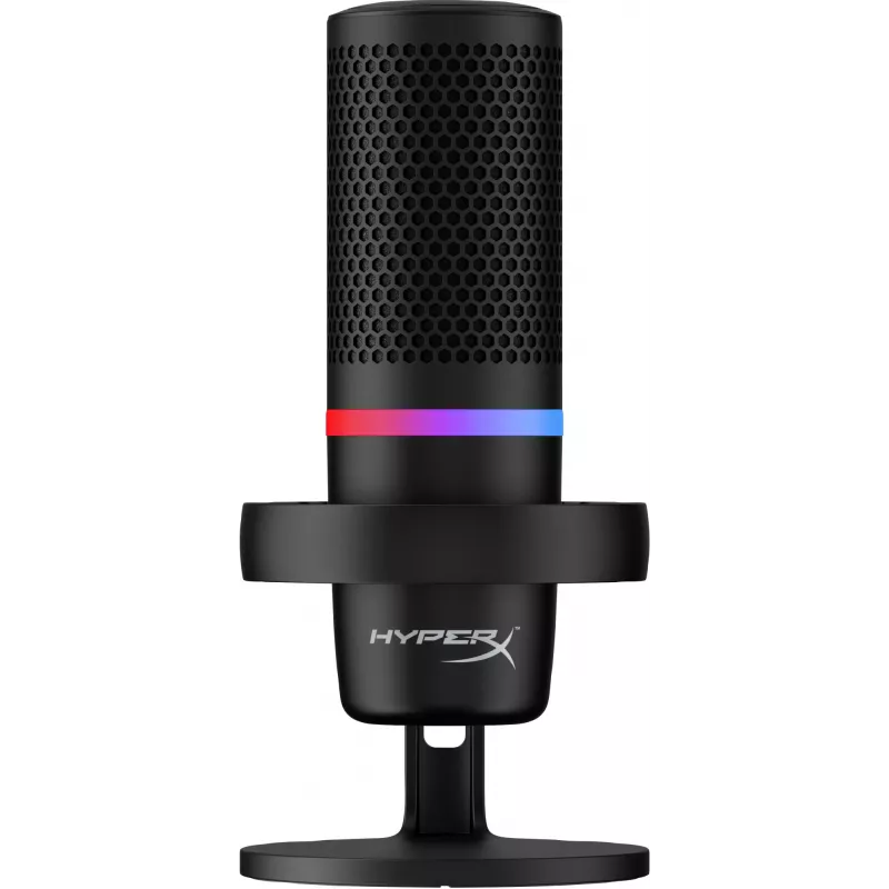 HyperX DuoCast – USB mikrofonas (juodas) – RGB apšvietimas