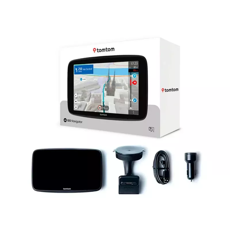 Rankinis GPS navigatorius TOMTOM GO su 7 colių jutikliniu ekranu, 32 GB, Europos žemėlapiai, juodas