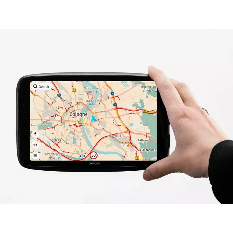 Rankinis GPS navigatorius TOMTOM GO su 7 colių jutikliniu ekranu, 32 GB, Europos žemėlapiai, juodas