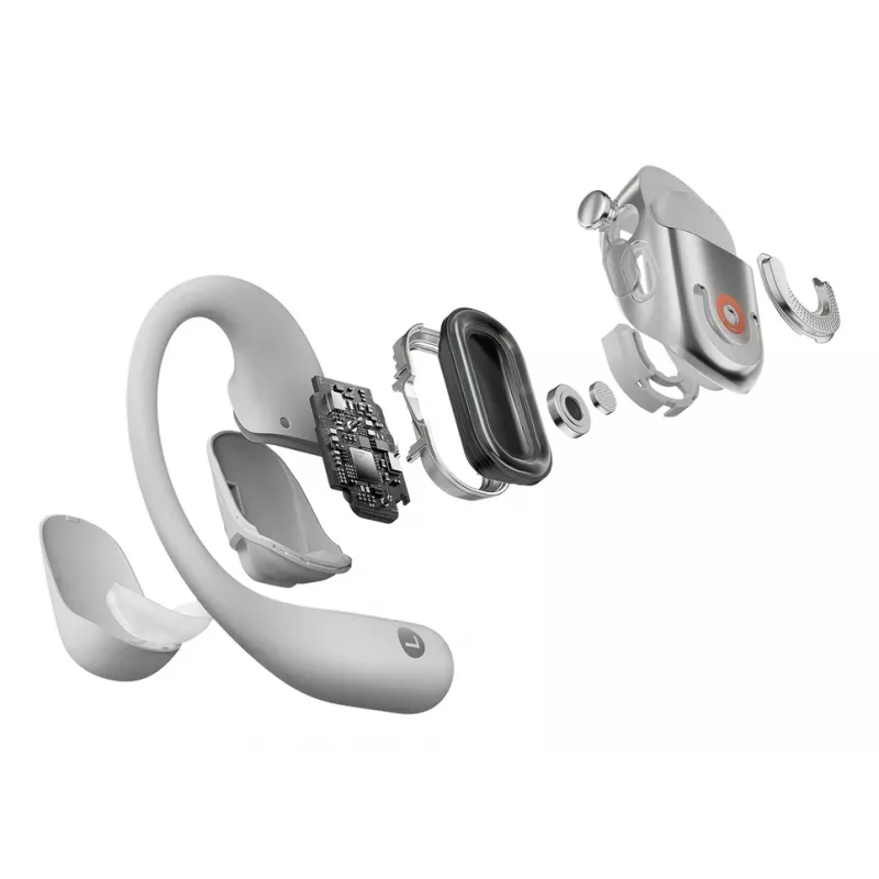 SHOKZ OpenFit 2+ Ausinės Belaidės Ausų kabliukas, Į ausį Skambučiai/Muzika Bluetooth Pilka