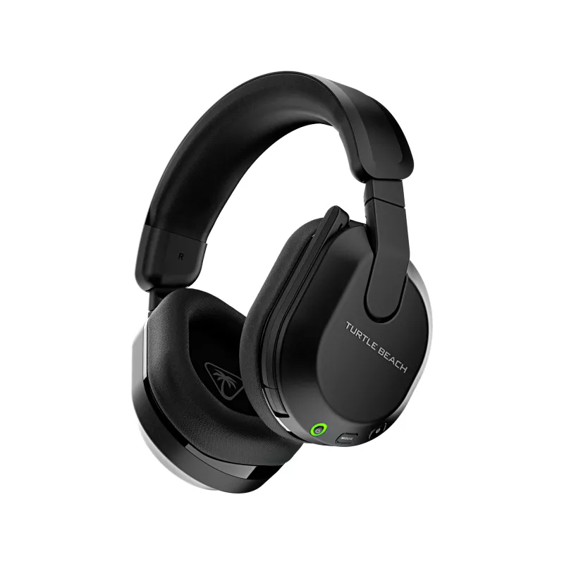 Turtle Beach Stealth 600 Juoda PC belaidės žaidimų ausinės su iki 80 val. baterija, 50 mm garsiakalbiais ir Bluetooth, skirtos PC, PS5, PS4 ir mobiliesiems įrenginiams
