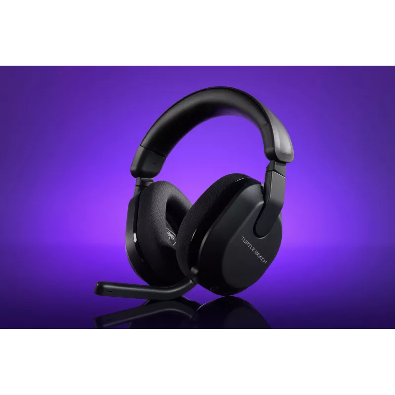 Turtle Beach Stealth 600 Juoda PC belaidės žaidimų ausinės su iki 80 val. baterija, 50 mm garsiakalbiais ir Bluetooth, skirtos PC, PS5, PS4 ir mobiliesiems įrenginiams