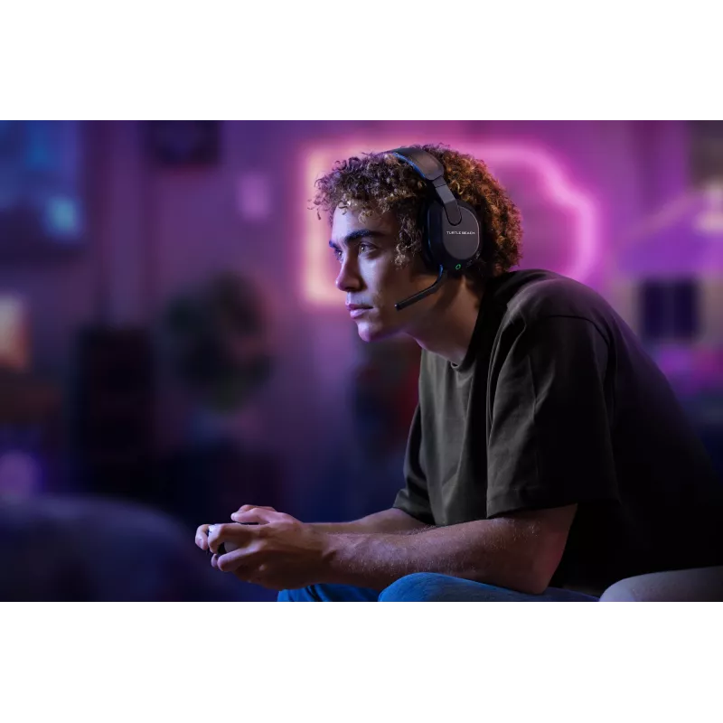 Turtle Beach Stealth 600 Juodos Spalvos PlayStation Belaidės Žaidimų Ausinės su Iki 80 val. Baterija, 50 mm Garsiakalbiais ir Bluetooth, skirtos PS5, PS4, PC ir Mobiliesiems