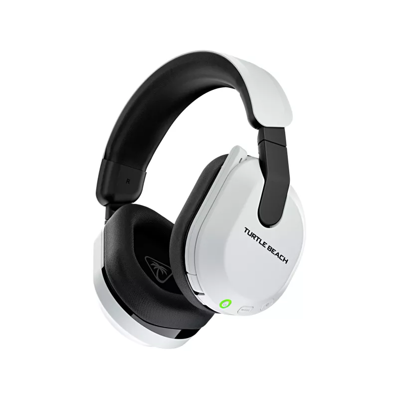 Turtle Beach Stealth 600 White PlayStation belaidės žaidimų ausinės su iki 80 val. baterija, 50 mm garsiakalbiais ir Bluetooth, skirtos PS5, PS4, PC ir mobiliesiems įrenginiams