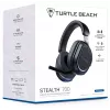 Turtle Beach Stealth 700 juodos belaidės PlayStation žaidimų ausinės su iki 80 val. baterija, Bluetooth, dvigubais siųstuvais ir 60 mm garsiakalbiais, skirtos PS5, PS4, PC ir mobiliesiems