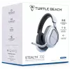 Turtle Beach Stealth 700 baltos spalvos PlayStation belaidės žaidimų ausinės su iki 80 val. baterija, Bluetooth, dviem siųstuvais ir 60 mm garsiakalbiais, skirtos PS5, PS4, PC ir mobiliesiems įrenginiams