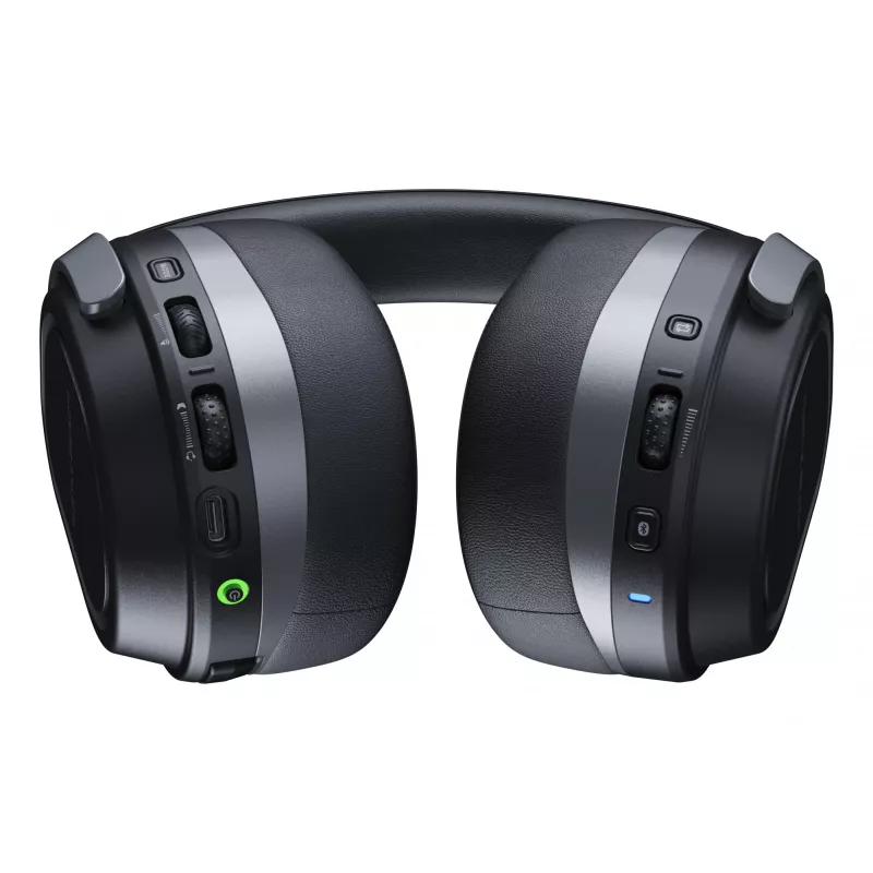 Turtle Beach Stealth 700 juodos belaidės žaidimų ausinės, skirtos Xbox, su 80 val. baterija, Bluetooth, dvigubais siųstuvais ir 60 mm garsiakalbiais, skirtos Xbox Series X arba S, Xbox One, kompiuteriui ir mobiliesiems įrenginiams