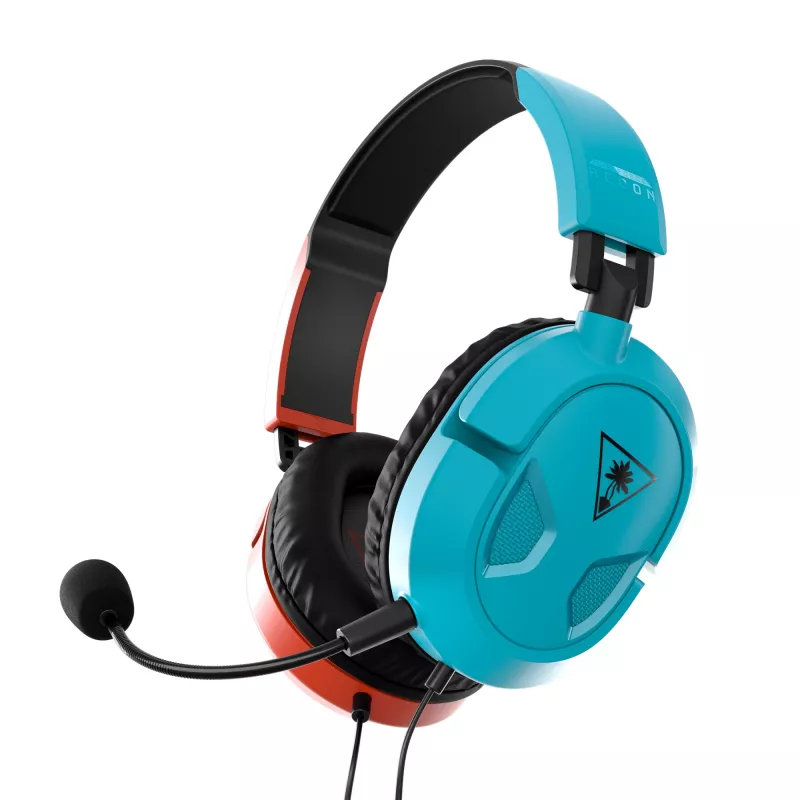 Turtle Beach Recon 50 ausinės laidinės ant galvos skirtos žaidimams mėlynos, raudonos