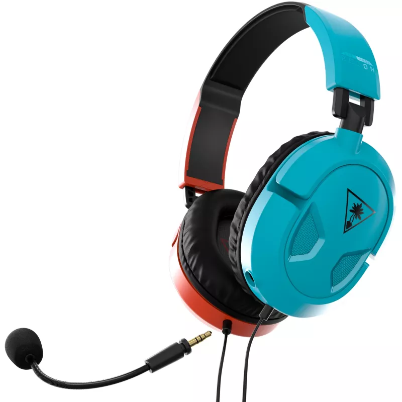 Turtle Beach Recon 50 ausinės laidinės ant galvos skirtos žaidimams mėlynos, raudonos