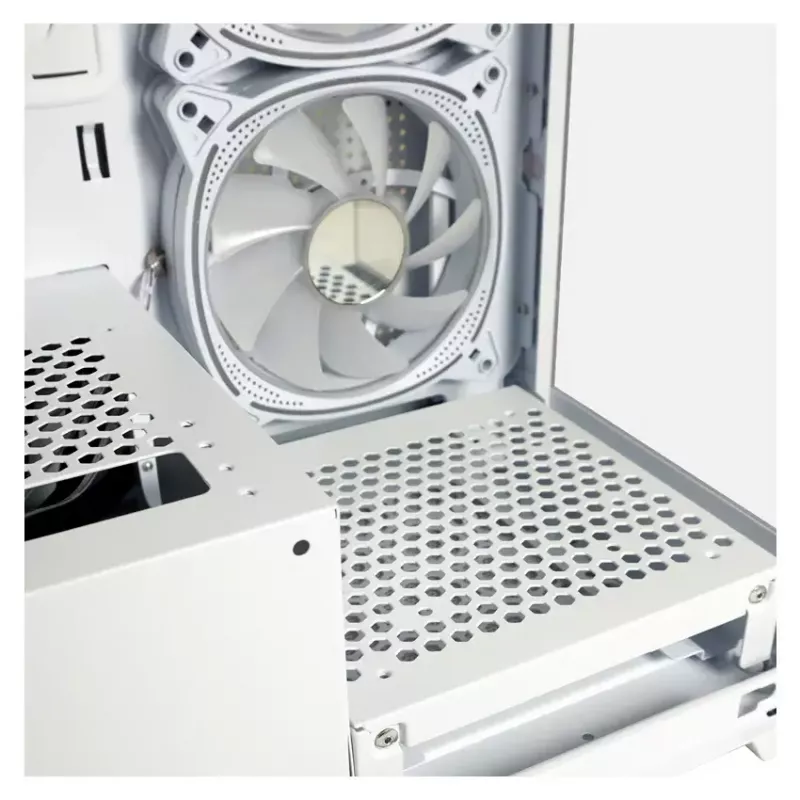 PC korpusas LC-Power LC-715W-ON Midi Tower baltas