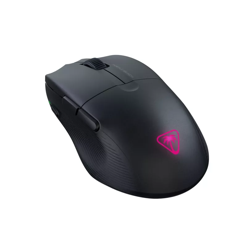 Turtle Beach Pure Air Juoda - itin lengva belaidė ergonominė RGB žaidimų pelė, 26K DPI optinis jutiklis, 125h baterija, RGB apšvietimas
