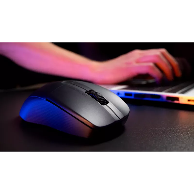 Turtle Beach Pure Air Juoda - itin lengva belaidė ergonominė RGB žaidimų pelė, 26K DPI optinis jutiklis, 125h baterija, RGB apšvietimas