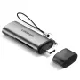 Ugreen 50704 kortelių skaitytuvas USB 3.2 Gen 1 (3.1 Gen 1) Type-C pilkas